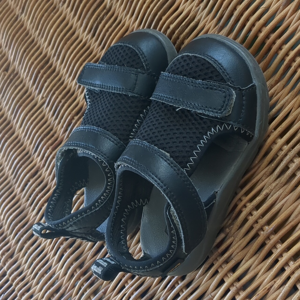 Black Velcro Teva Sandals (Toddler 7)